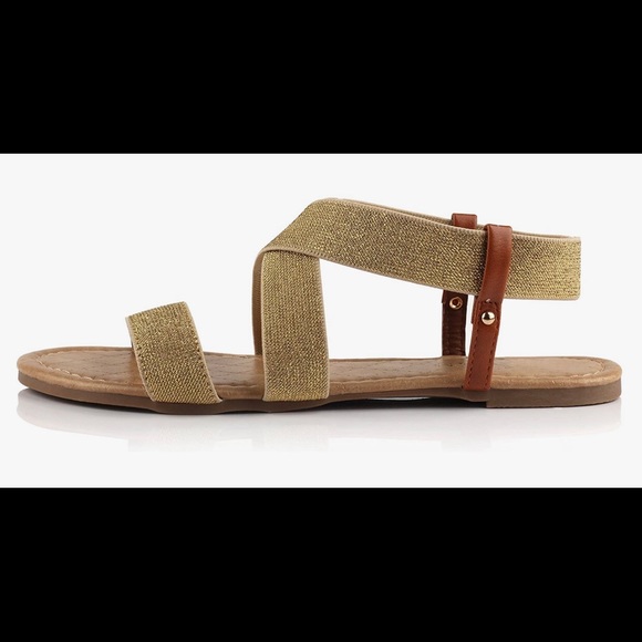 Gold & Tan Gladiator Sandals NWT!!! So Comfy! :) - Picture 6 of 12